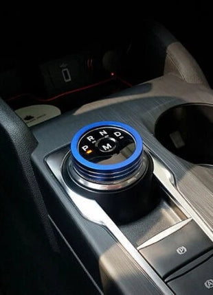 Entral Console Gear Shift Button Trim Blue Aluminum For Ford Focus ST RS 19-20