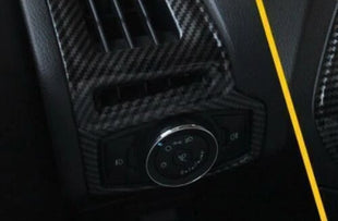For Ford Focus 2012-2018 1PCS Headlight Switch Control Frame Trim Carbon Fiber