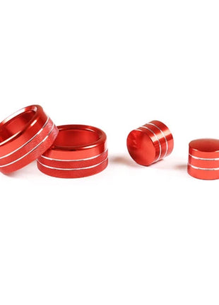 red Alloy Air Condition Switch Knob Ring Trim For Bmw 3 Series E90 E92 2007-12