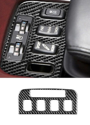 Carbon Fiber Interior Seat Heated Button Cover Trim For Lexus GS300/350/450h/460