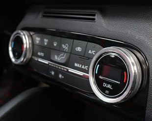 Aluminum Trim Silver Central Console AC Switch Button For Ford Focus ST RS 19-20