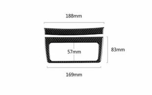Back Row Air Outlet Vent Cover For Lexus IS300 350 2014-2019 Real Carbon Fiber