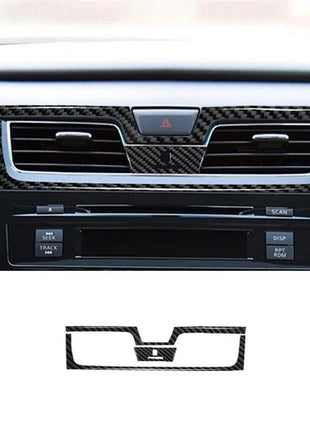 Carbon Fiber Front Warning Light Frame Cover Trim For Nissan Altima 2013-2015