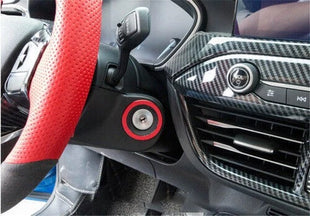 Cover Trim Start Button Aluminum Red Ignition Switch For Ford Focus ST RS 19-20