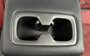 Rear Drinking Glass Panel Cover Trim For Lexus NX250 350 2022-2023 Silver Steel