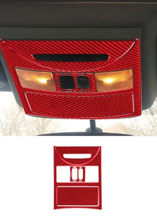 For Nissan Quest 2004-2006 Red Car Ceiling Light Trim Cover Type A Carbon Fiber