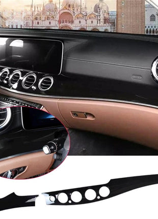 Gloss Black Center Console Dashboard Trim For Mercedes Benz E Class W213 2016-23