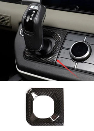Carbon Fiber Console Gear Shift Frame Trim For Land Rover Defender 110 2020-2022