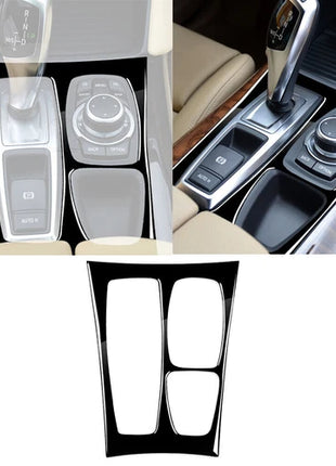 Gloss Black Central Control Gear Shift Panel Cover For Bmw X5 E70 X6 E71 2008-13