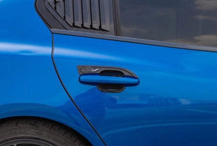 Exterior Side Door Bowl Fit for Ford Focus 2019-2020 Cover Trim 4pc Carbon Fiber