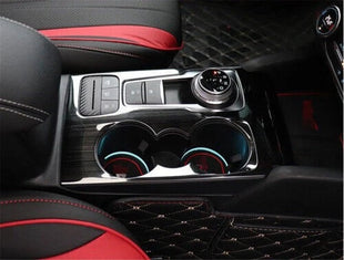 2019-2020 cover trim For Ford Focus ST RS central console water cup black steel