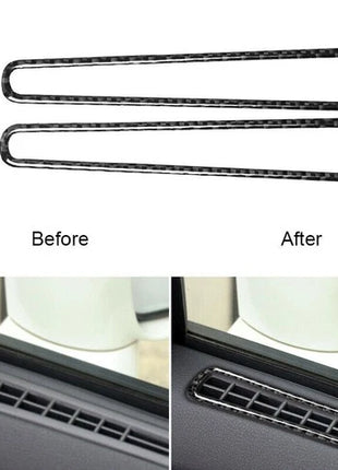 Carbon Fiber Interior Window Air Outlet Cover Trim For Nissan Gt-r R35 2008-2020