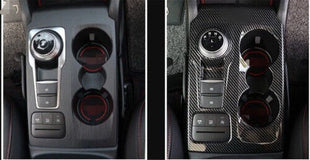 Panel Trim Carbon Fiber Central Console Gear Shift Fit for Ford Focus 2019-2020
