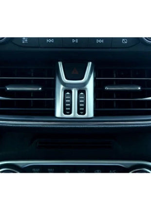 For Ford Focus ST RS 19-20 ABS Matte Silver Central Console Air Outlet Vent Trim