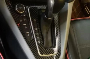 Central Console 2015-2018 For Ford Focus AT Carbon Fiber Gear Shift Panel Trim