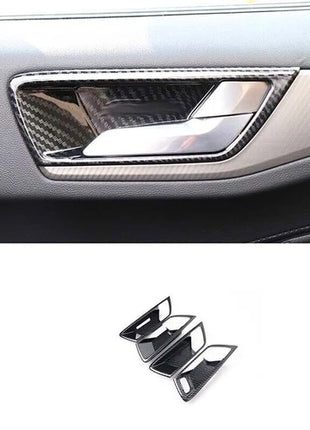 Fit for Ford Focus 2019-2020 Carbon Fiber 4pcs Inner Door Bowl Cover Decoration