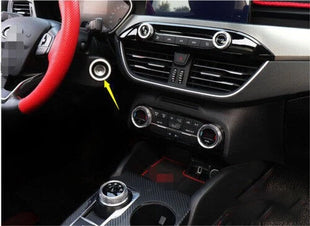 Cover Trim For Ford Focus ST RS 19-20 Start Button Ignition Switch Alloy Silver