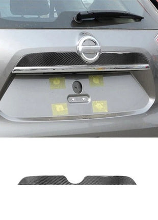 2X Carbon Fiber License Plate Lights Up Cover Trim For Nissan Rogue 2014-2016