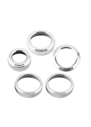 Silver Alloy Center Control AC Switch Knob Trim Ring For Lexus NX250 350 2022-23