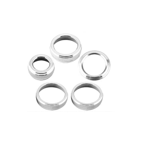 Silver Alloy Center Control AC Switch Knob Trim Ring For Lexus NX250 350 2022-23