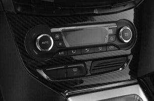 1PCS Central Console AC Switch Panel Trim Carbon Fiber 2012-2014 For Ford Focus