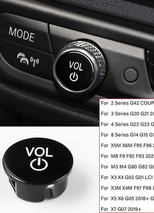 Black Replace Vol Button Trim For Bmw 2 3 4 8 Series G42 G20 G22 G14 X3 X4 X5 X6