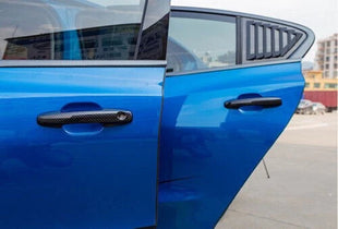 For Ford Focus 2019-2020 Door Handle Exterior Side Cover Trim 4pcs Carbon Fiber