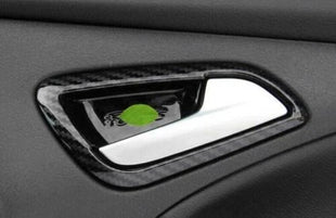 For Ford Focus ST RS 2012-2014 Frame Trim 4PCS Inner Door Handle Carbon Fiber