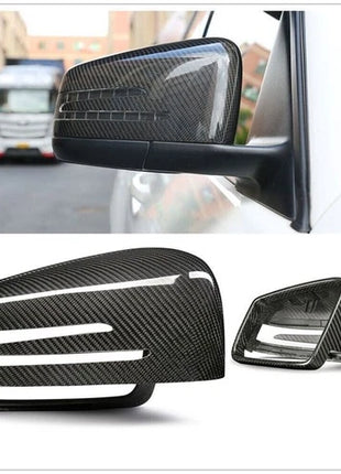 For Benz W204 W212 W176 W117 W246 Replacement 2PCS Carbon Fiber Mirror Cover