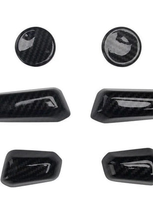 Seat Button Handle Cover Trim 6* For Lexus ES250 300h 350 2019-2023 Carbon Fiber
