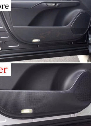 Carbon Fiber Look Inner Door Anti-Kick Panel Sticker For Lexus RX350 500h 23-24