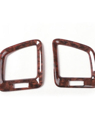Fit For Buick Regal 2009-2013 Peach Wood Console Side Outlet Vent Covers Trim 2*