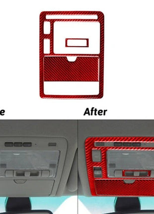 Red Carbon Fiber Overhead Console Frame Cover Trim For LEXUS RX330 350 2004-2009