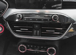 For Ford Focus ST RS Steel Carbon 1PCS Volume Switch Button Cover Trim 2019-2020
