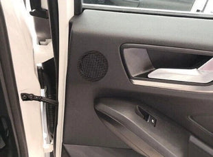steel Rear Inner door speaker ring cover For 2019-2020 Ford Focus carbon fiber