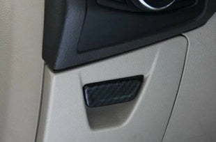 Carbon Fiber Interior Storage Box Handle For Ford Focus 2PC Cover Trim 2012-2018