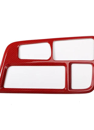 For Hyundai Sonata 9 18-19 Red Carbon Fiber Console Gear Shift Frame Cover Trim