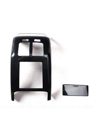 Fiber Back Row Air Outlet Vent Frame Trim 2* Fit For Volvo S90 2016-2021 Carbon