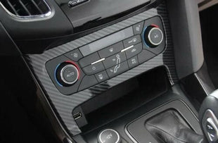 2012-2018 1PCS Central Console AC Switch Panel Trim For Ford Focus Carbon Fiber