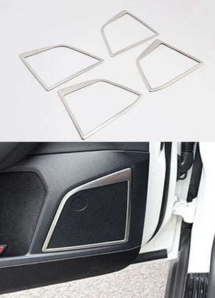 2019-2020 Inner Door Speaker Frame Silver Titanium For Ford Focus Cover Trim
