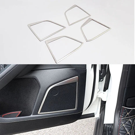 2019-2020 Inner Door Speaker Frame Silver Titanium For Ford Focus Cover Trim