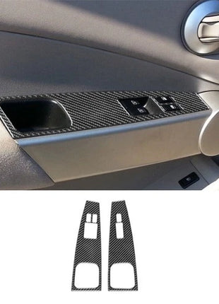 2Pcs Front Window Switch Button Trim Cover For Nissan Quest 2004-2006 Type A