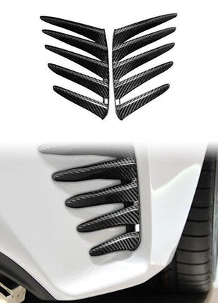 Carbon Fiber Rear Bumper Side Air Vent Splitter Cover Trim for Lexus RC 15-18