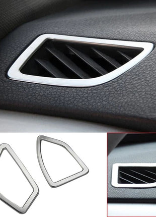 Silver Abs Dashboard Air Vent Outlet Trim For Bmw 3 4 Series 3gt F30 F34 2013-19