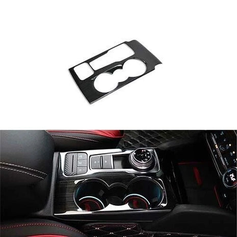2019-2020 cover trim For Ford Focus ST RS central console water cup black steel