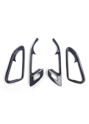 Fit For Buick Envision 2014-2018 Carbon Fiber Inner Door Handle Frame Cover 4pcs