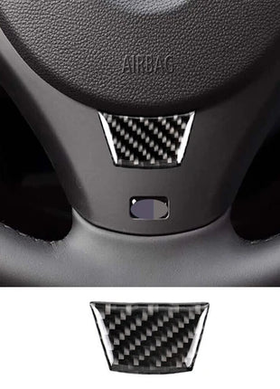 For Bmw 3 Series E90 E92 2005-12 Carbon Fiber Interior Steering Wheel Cover Trim