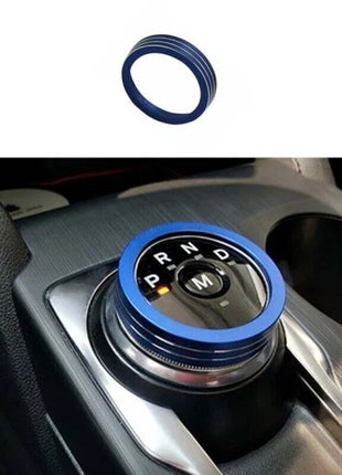 Entral Console Gear Shift Button Trim Blue Aluminum For Ford Focus ST RS 19-20