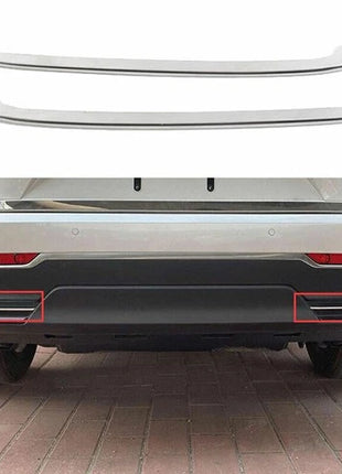 2P Chrome Steel Rear Bumper Molding Strip Cover Trim For Lexus NX250 350 2022-23