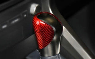 Gear Shift Knob Shifter Lever For Lexus IS300 350 2014-2019 Dry Red Carbon Fiber